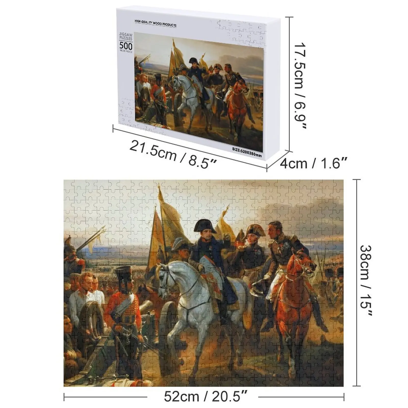 Napoleone nella battaglia della terra fritta Puzzle Regali di Natale Puzzle di giocattoli di Natale