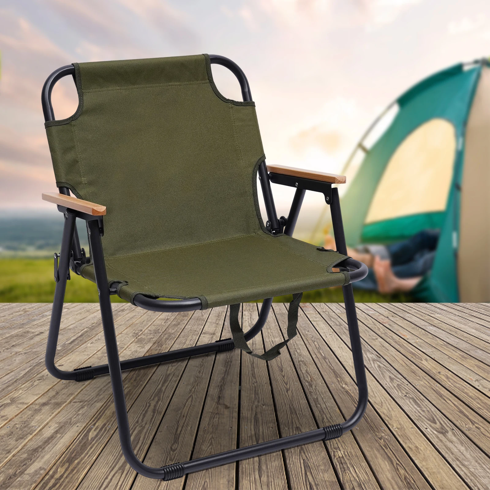 Folding Chair for Outdoor Use Such as in your Garden on the Beach on Camping or Hiking Trips even Used at Home Indoor Furniture