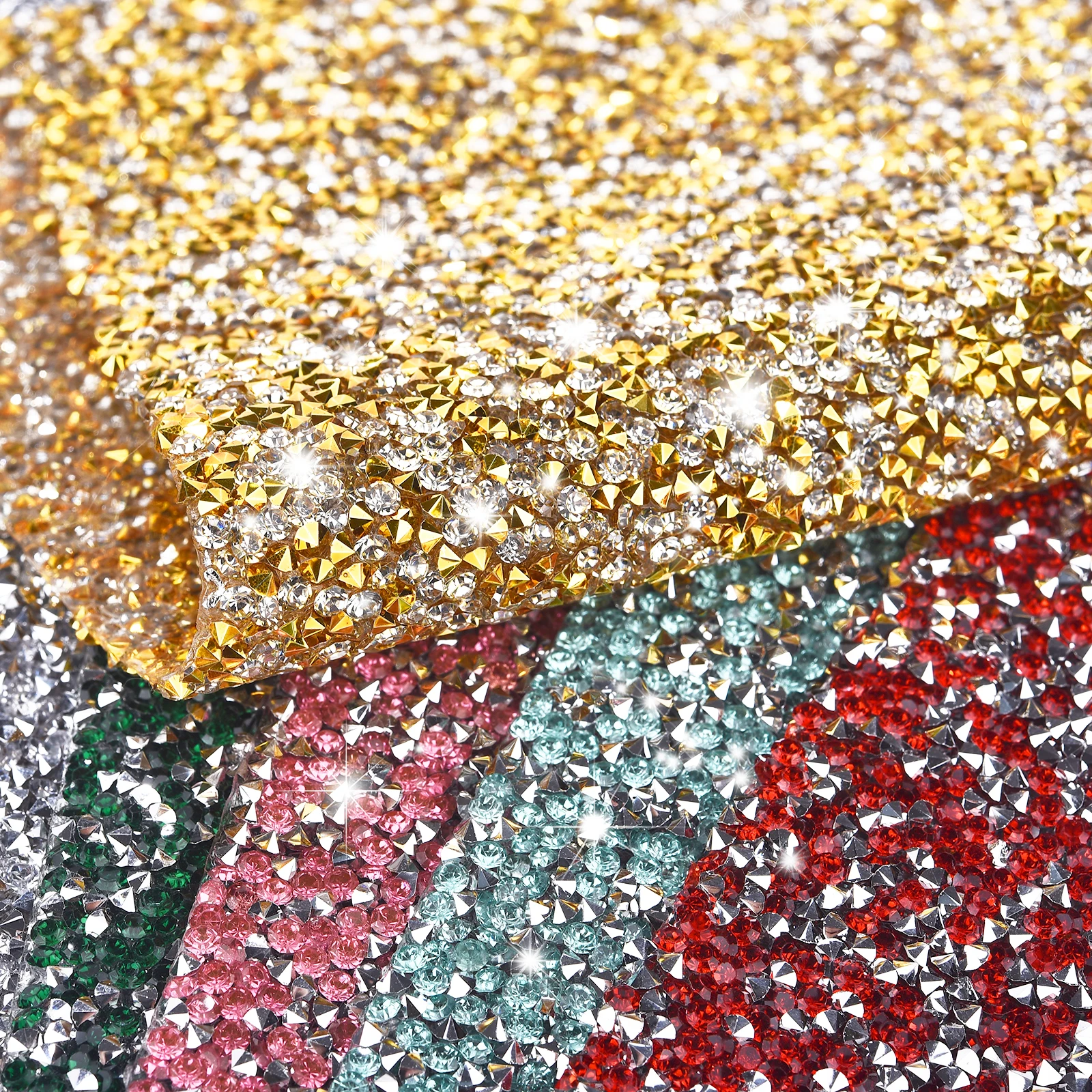 24*20cm Self Adhesive Diamond Glitter PU Sparkle For Wedding Party Craft Wallpaper Borders Decor Material Handmade DIY