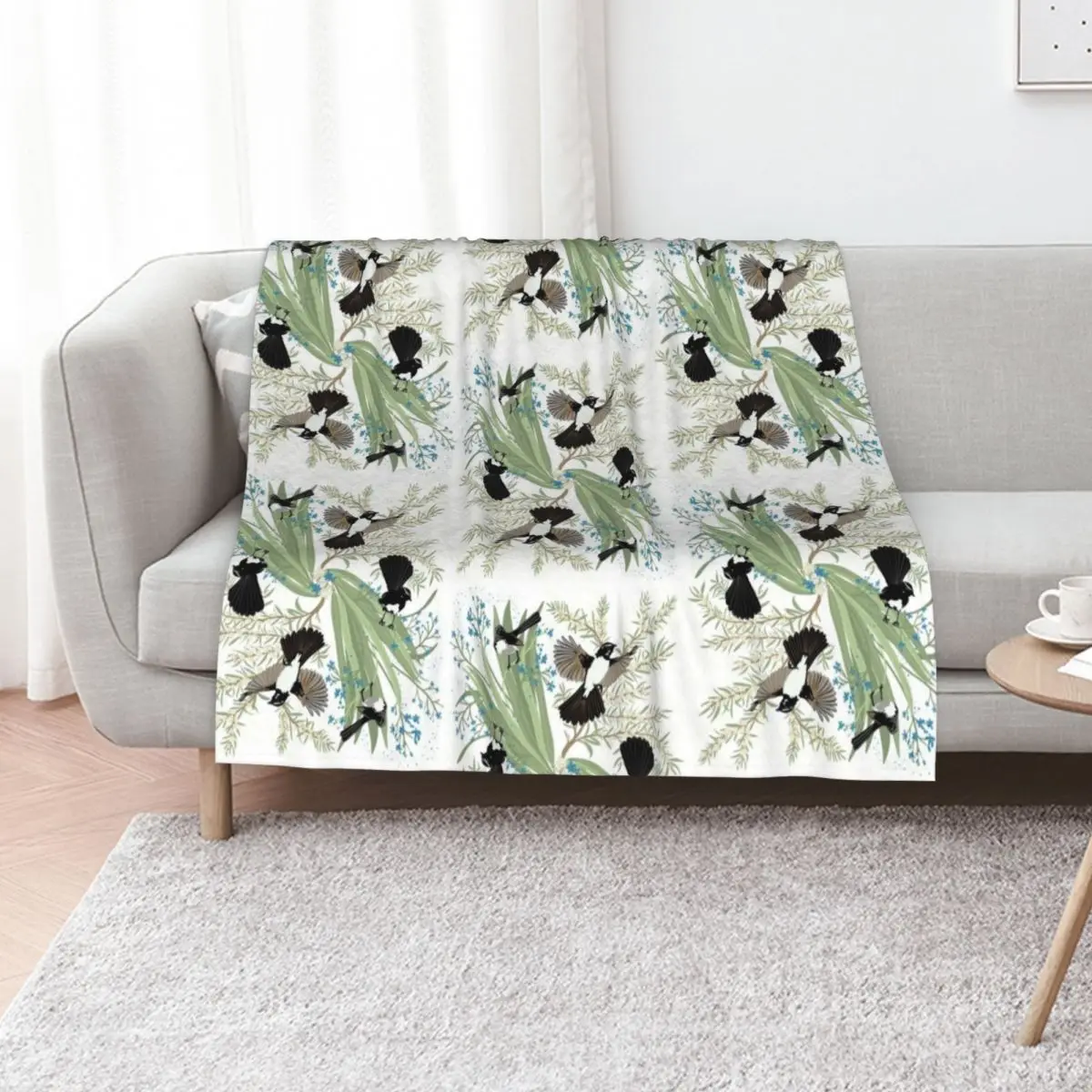 Willy wagtails Throw Blanket Nap Summer Sofa Throw Flannels for winter Loose Blankets
