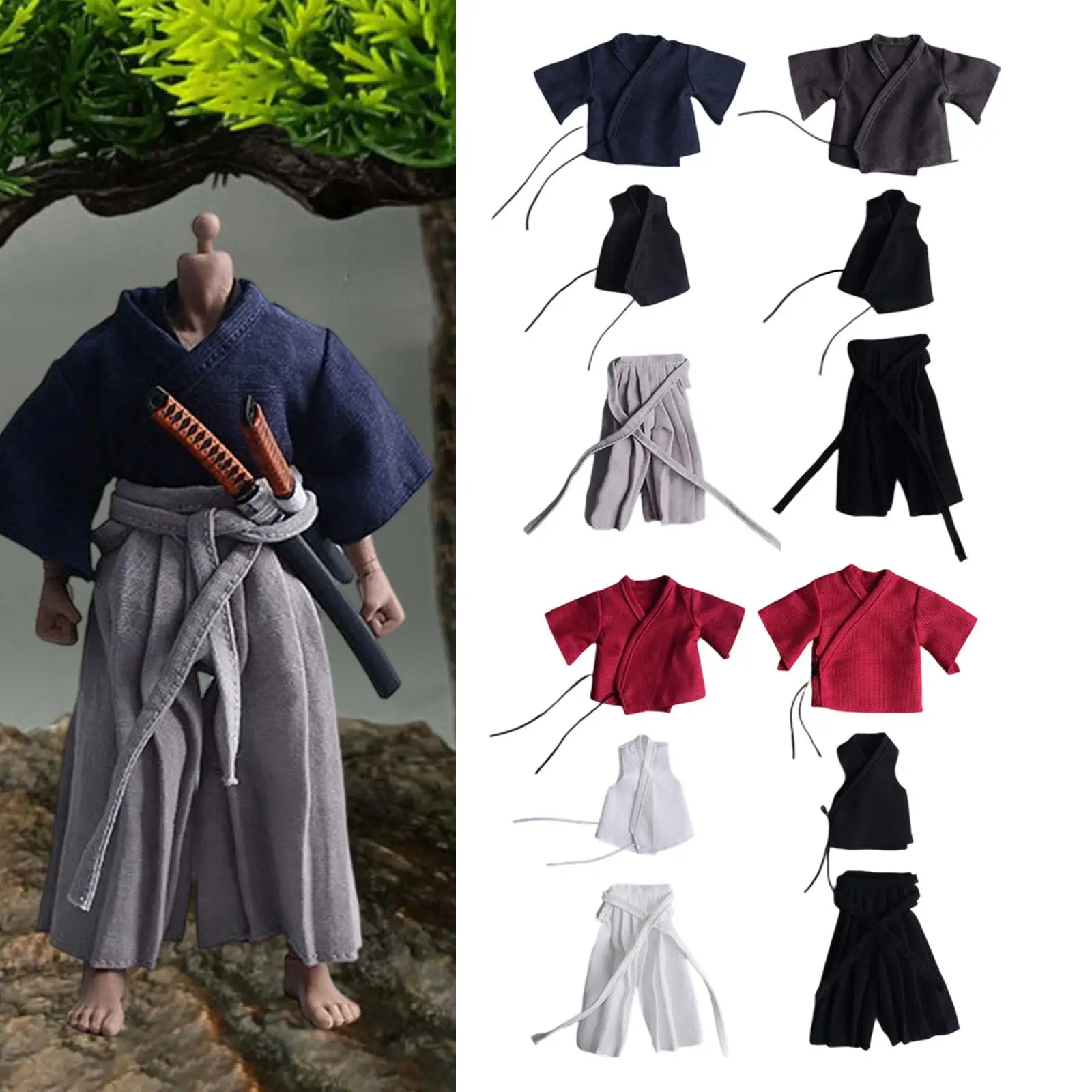 

Костюм миниатюрной куклы, мужской нарядный костюм, миниатюрная униформа для 6-дюймовых фигурок, японский наряд для коллекционных предметов