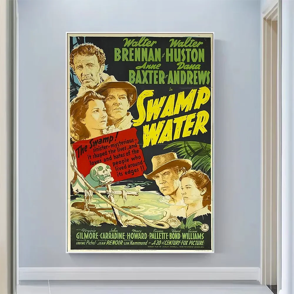 V2458 Swamp Water Vintage Classic Movie Wall Silk Cloth HD Poster Art Home Decoration Gift