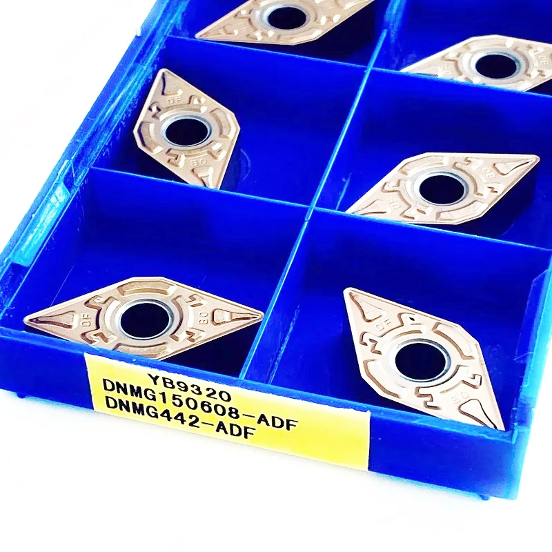 Imagem -04 - Zccct Cnc Torno Acabamento Carbide Turning Inserções 100 Original Dnmg150604-adf Dnmg150608-adf Dnmg150612-adf Yb6315 Yb9320 10 Pcs