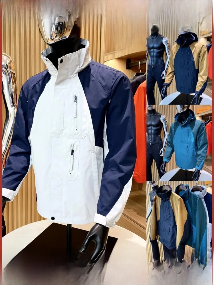 

Lightweight Windproof Outdoor Jaet Men's Spring Autumn Stand Fit Long Sve Zipper Closure Hooded Casual Hiking Jaet