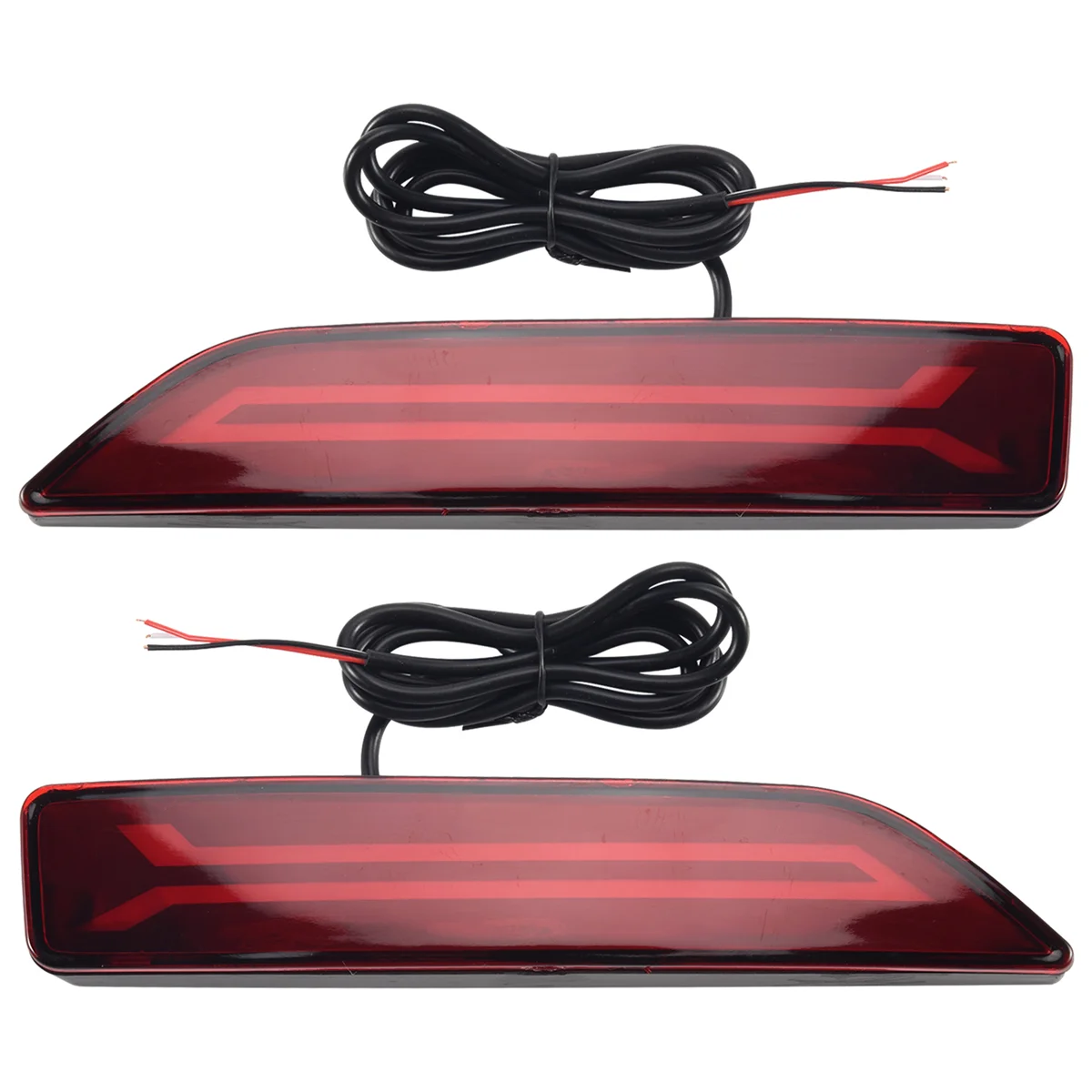 2PCS for Honda CRV CR-V 2007 2008 2009 Multi-Function LED Rear Bumper Light Rear Fog Lamp Auto Bulb Brake Light Reflector