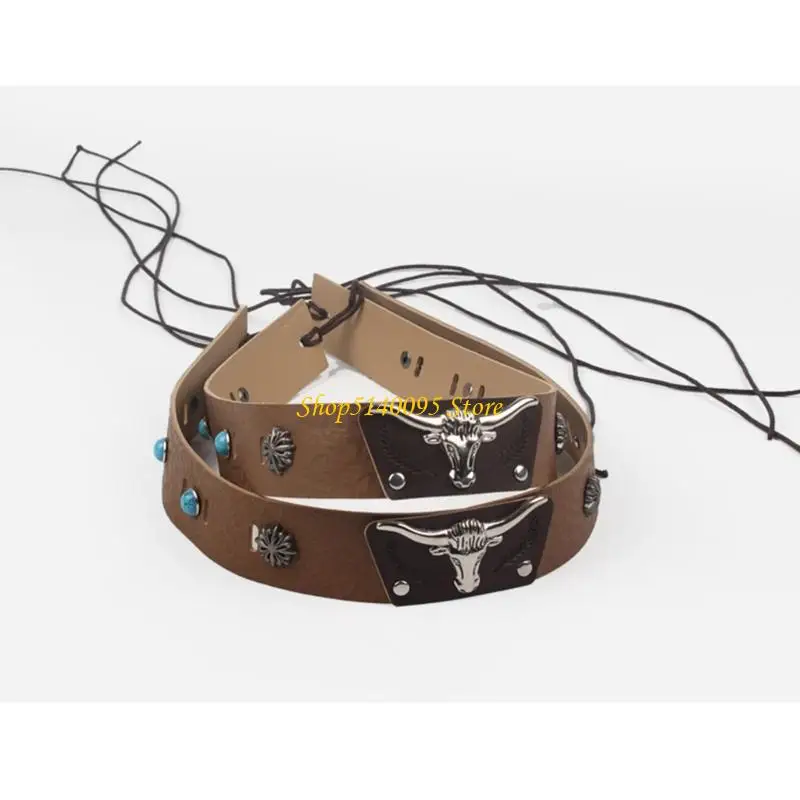 DXAE FASHION PU PETTA PETTA CINTURA DEGLI ACCENSI DELLA DEGLIO DELLA CONTENZA CON ACCESSORI DESIGN TEMA CHE WESTERNO