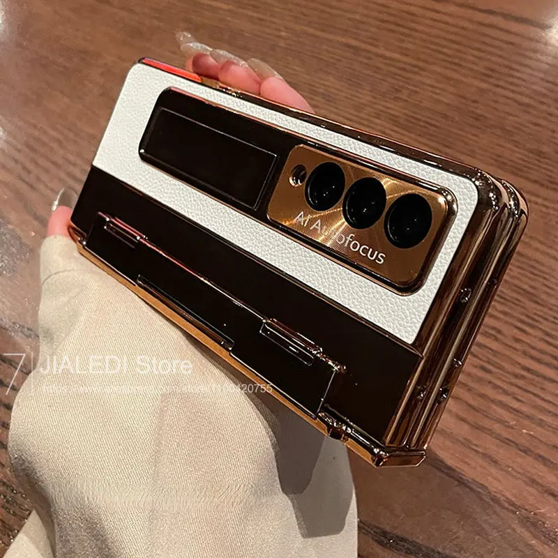 

Кожаный чехол для телефона Samsung Galaxy Z Fold 4 5 Luxury Z Fold 3