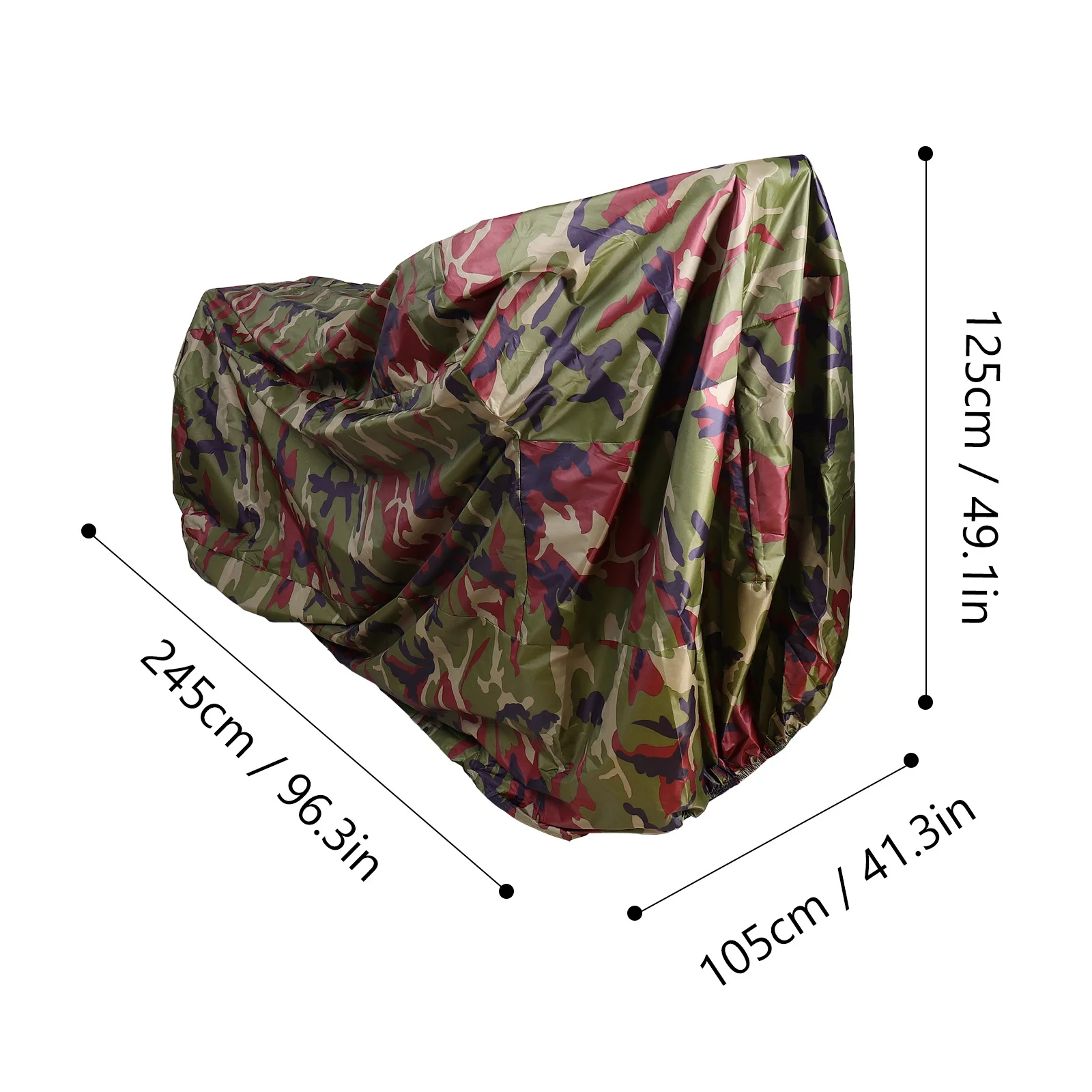 1Pcs Waterproof Motorcycle Cover Rain Protector Dustproof Heat Resistant Motorbike Shelter Storage Bag Motorcycle Cover
