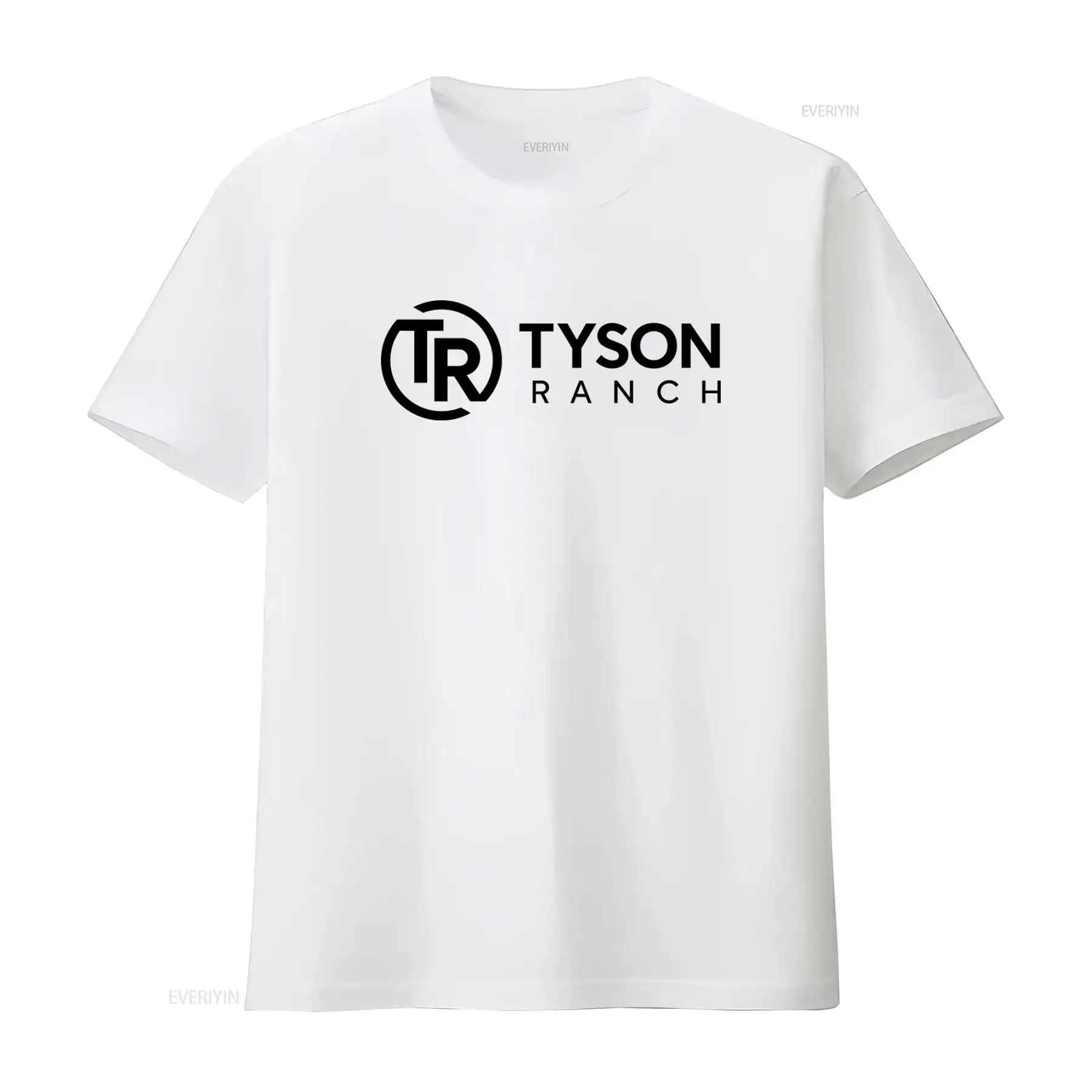 Tyson Ranch Print T Shirt Streetwear Casual vintage Washed Comfortable Unisex Versatile streetwear Top For Everyday Wear Soft