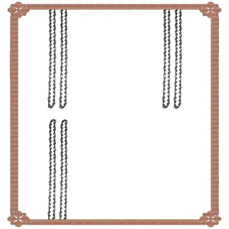 

24-Hour Delivery 6Pcs 16 Inch 57 Drive Links Chainsaw Saw Chain Blade Wood Cutting Chainsaw Parts Chainsaw Saw Mill Chain