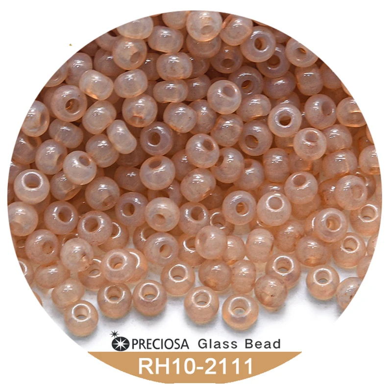Preciosa Rocailles Seed Beads Round 10/0 Beads 2.3 Mm Kolorowe szklane koraliki o jednolitym rozmiarze do wyrobu biżuterii