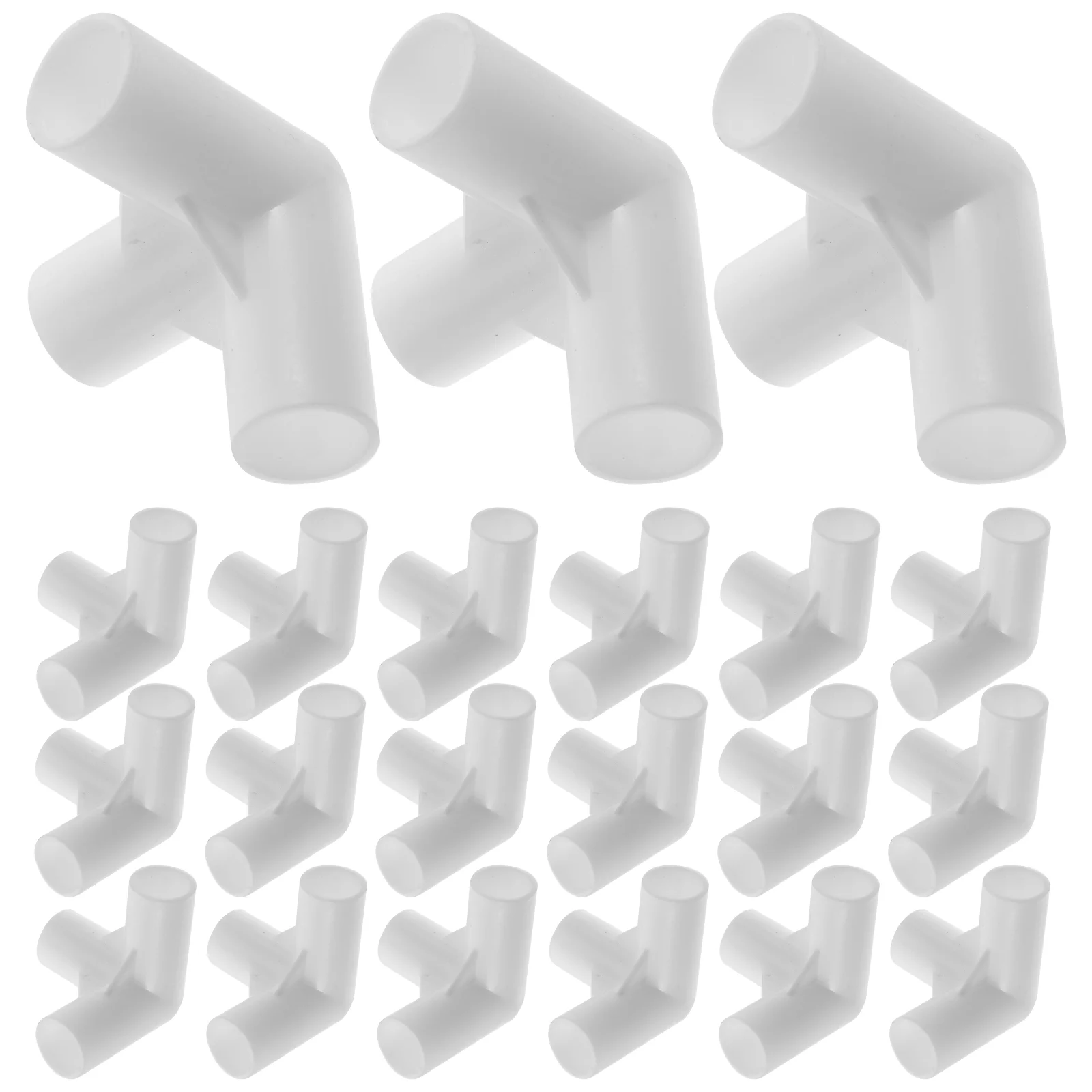 

20 Pcs Tee Joint Gazebo Frame Spare Parts Canopy Replacement Tents Outdoor Fitting Fittings