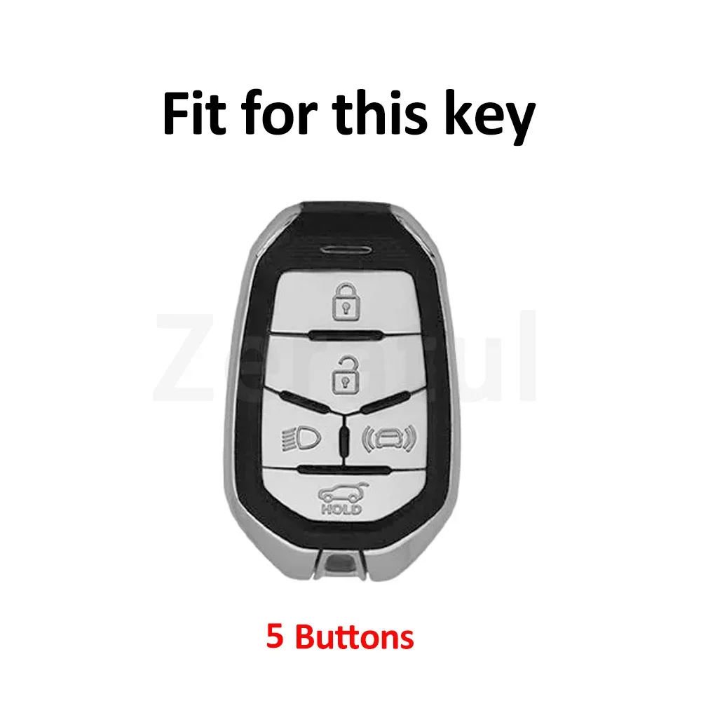 TPU Car Shell Fob Cover For Ssang Yong 2020 G4 Rexton SsangYong Smart Key Case Remote Auto Keychain Protector Accessories