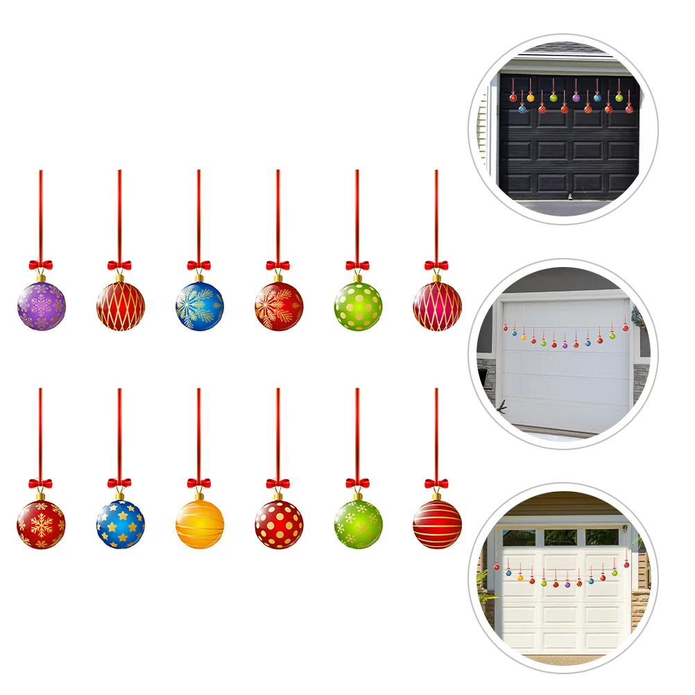 Party Ball Decoration Car Door Magnet Magnetic Refrigerator Xmas Themed Christmas Magnets Holiday Decors Stickers