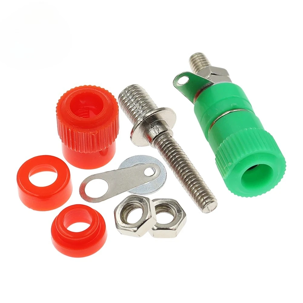 Terminal Blocks JS-910B 4mm Amplifier Terminal Connector Binding Post Banana Plug Jack Mount