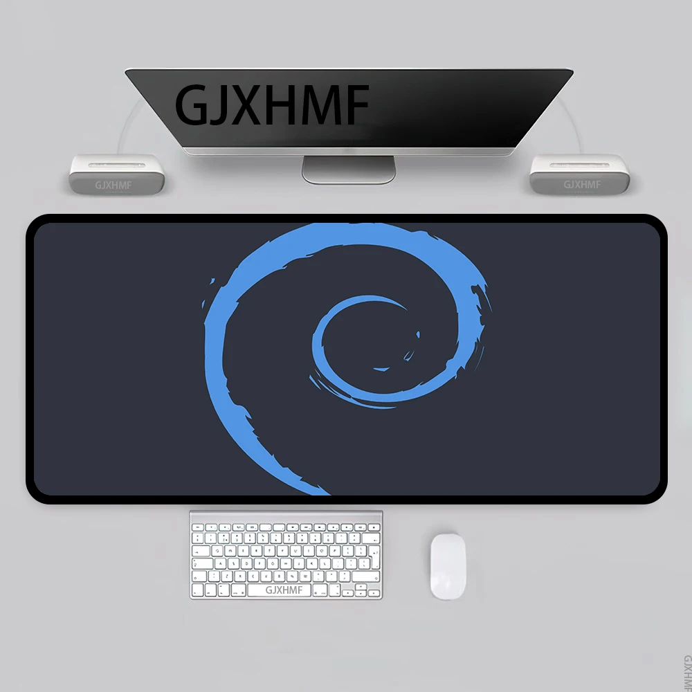 لوحة ماوس بنمط بسيط XXL حصيرة طاولة هندسية تجريدية لوحة ماوس زرقاء للوحة المفاتيح وملحقات ألعاب الكمبيوتر المكتبية #3