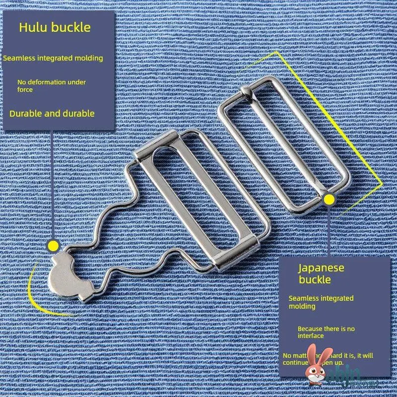 

Adjustable Carabiner Clasps for Overalls Button Lock Fasteners Gourd Buckles Fixed Strap Hooks for Denim Skirts And Webbing S...