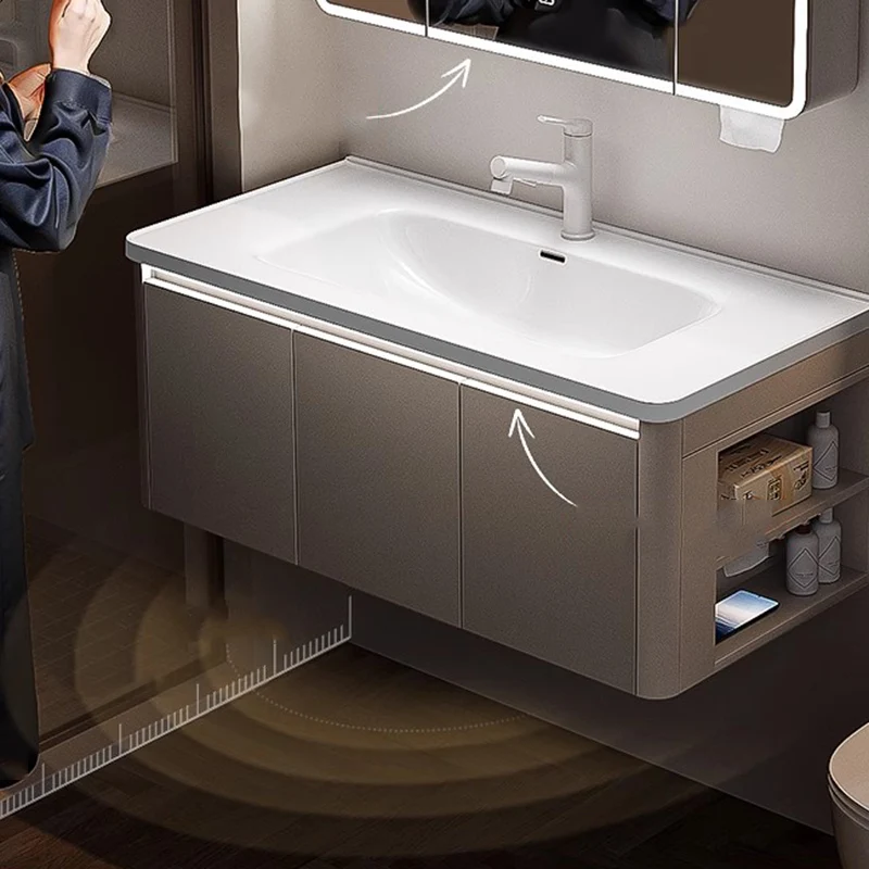 

Drawers Paper Bathroom Cabinet Organizer Accessories Shelves Wall Mirror Storage Cupboard Luxury Archivadores Hotel Furniture
