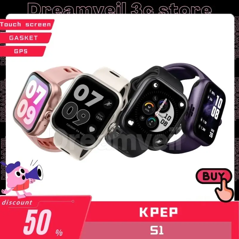 

Kpep S1 Sports Watch Pro Bluetooth Smart Electronic Bracelet Gps Watch Call Waterproof Pedometer Watch Custom For Andriod/Iphone