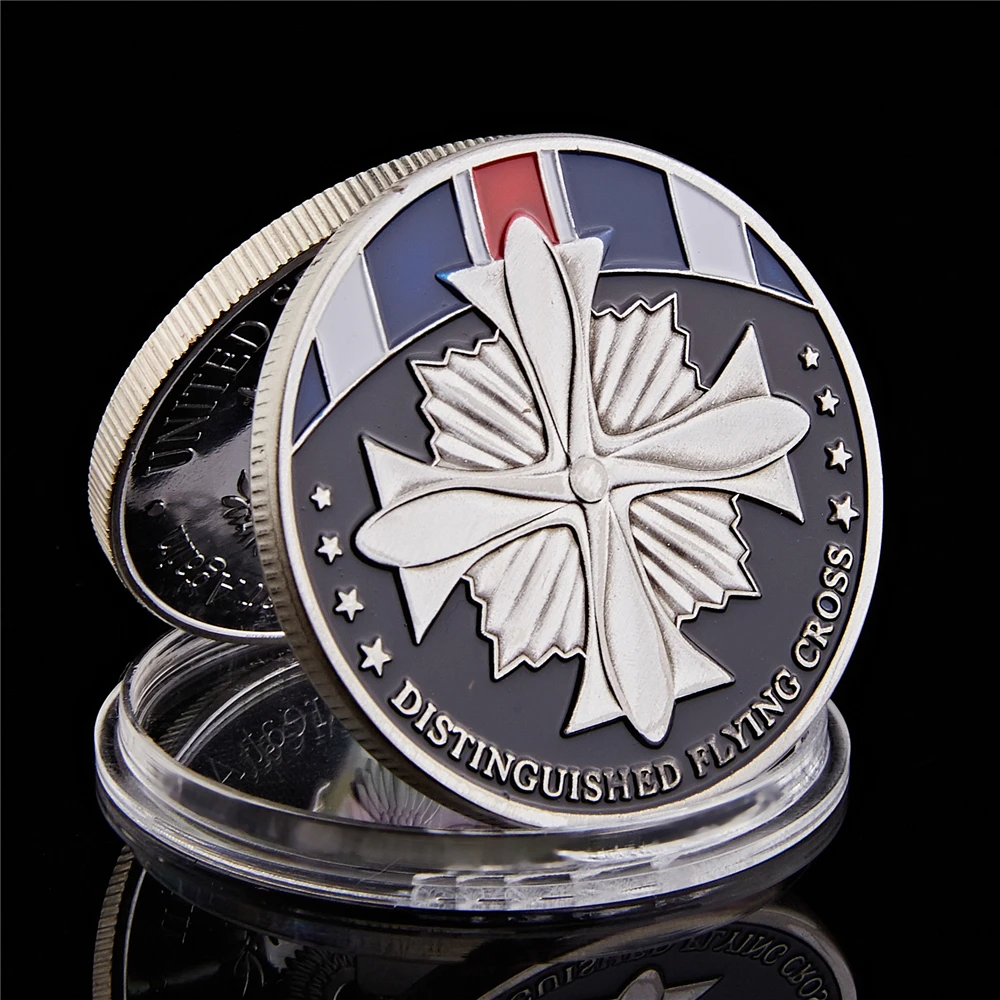 

USA Challenge Coin Distinguished Flying Cross Society Military Decoration Awarded US Armed Forces