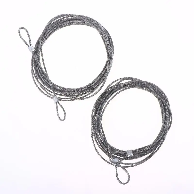 Versatile 4/8 Count 4M 304 Stainless Steel Wire Kit Rustproof 2mm Cable for Fishing, Awning, Shade Sail and Clothesline