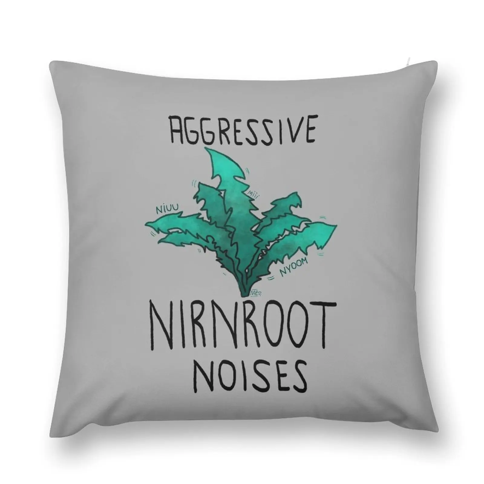 Aggressive nirnroot noises Throw Pillow Christmas Pillow Covers Sofa Cushions pillow