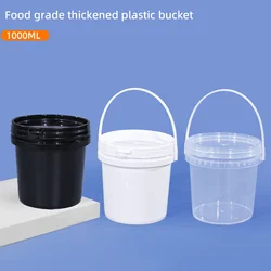 1000ml Plastic Bucket Food Grade Leakproof Storage Container for Cream Ice Cream Honey refillable bottle High Quality