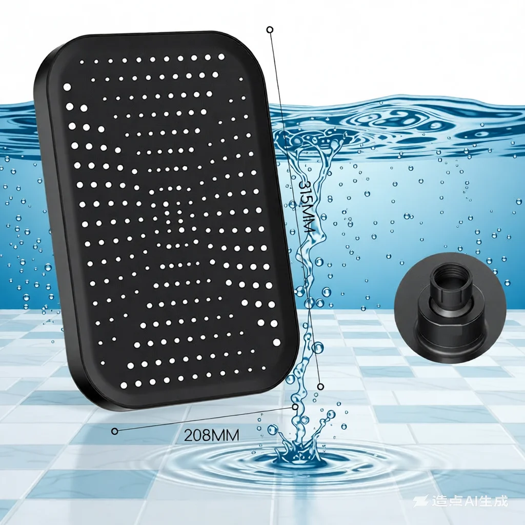 

Душевой набор с большой панелью высокого давления — насадка с дождевой насадкой и полным покрытием тела для дома