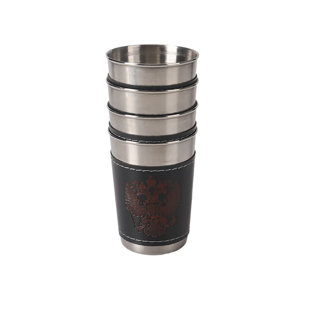 4-Piece Stainless Steel Travel Cups 4