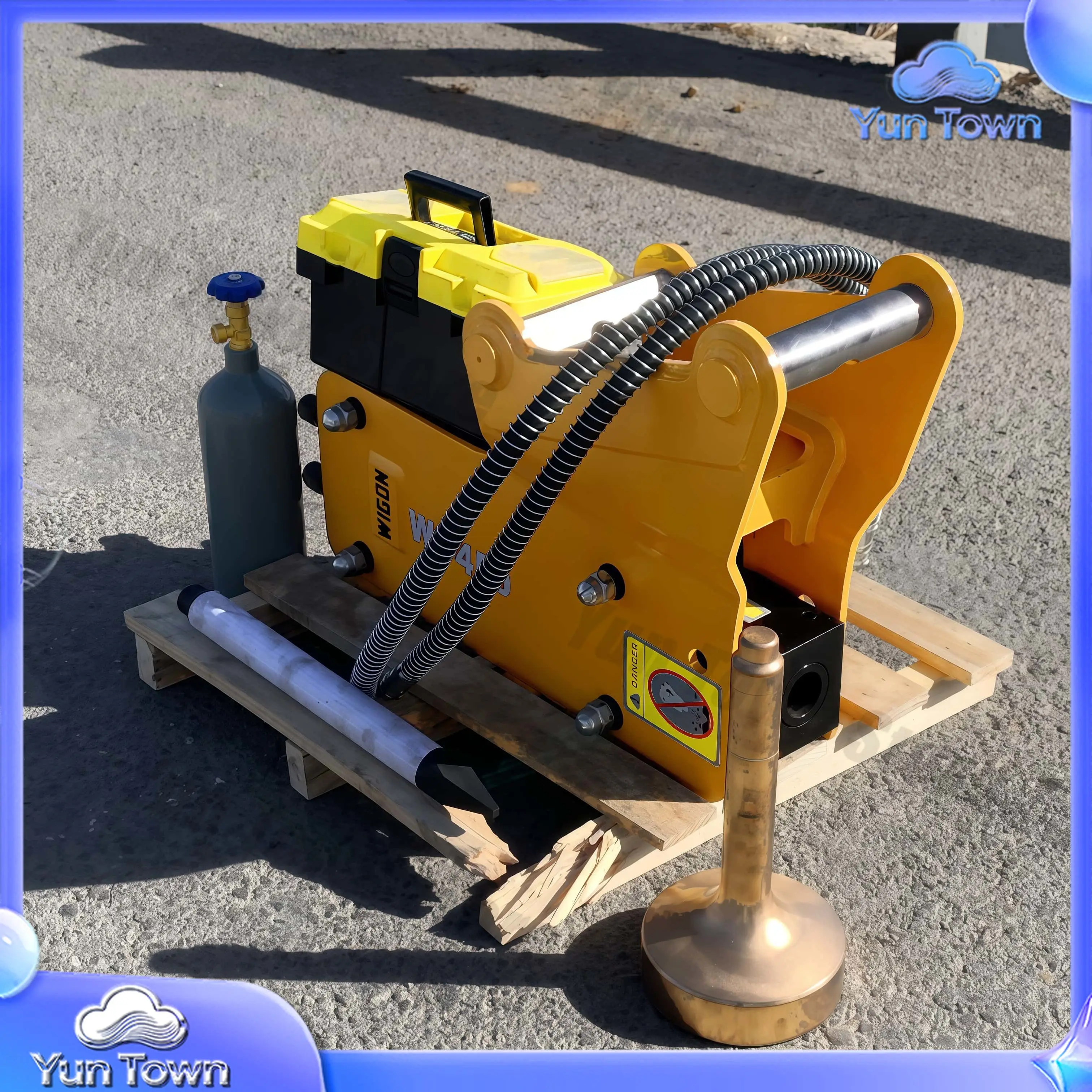 Hydraulic Hammer Pile Driver for Skid Steer Loader for Construction Mining Demolition Excavation Core Component Chisel