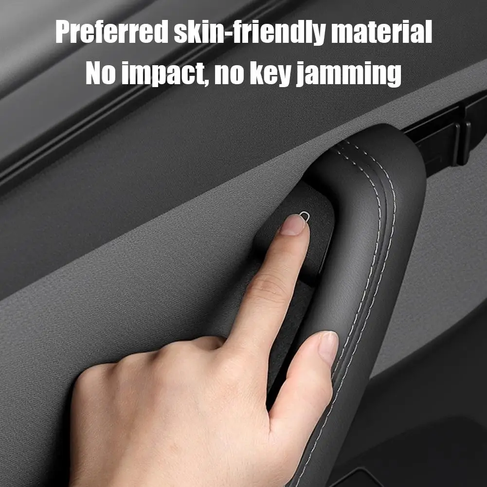  for Tesla Y Highland Juniper 2025 Car Interior Suede Patch Door Trim Button Accessories Cover Trim Stickers Y7y0