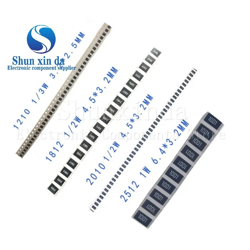 50PCS 1% 2512 ตัวต้านทาน SMD 0R ~ 10M 1W 1 10 100 150 220 330 470 510 680 910 Ohm Ω 1K 2.2K 10K 100K 1R 10R 100R 220R 330R 1M 1003