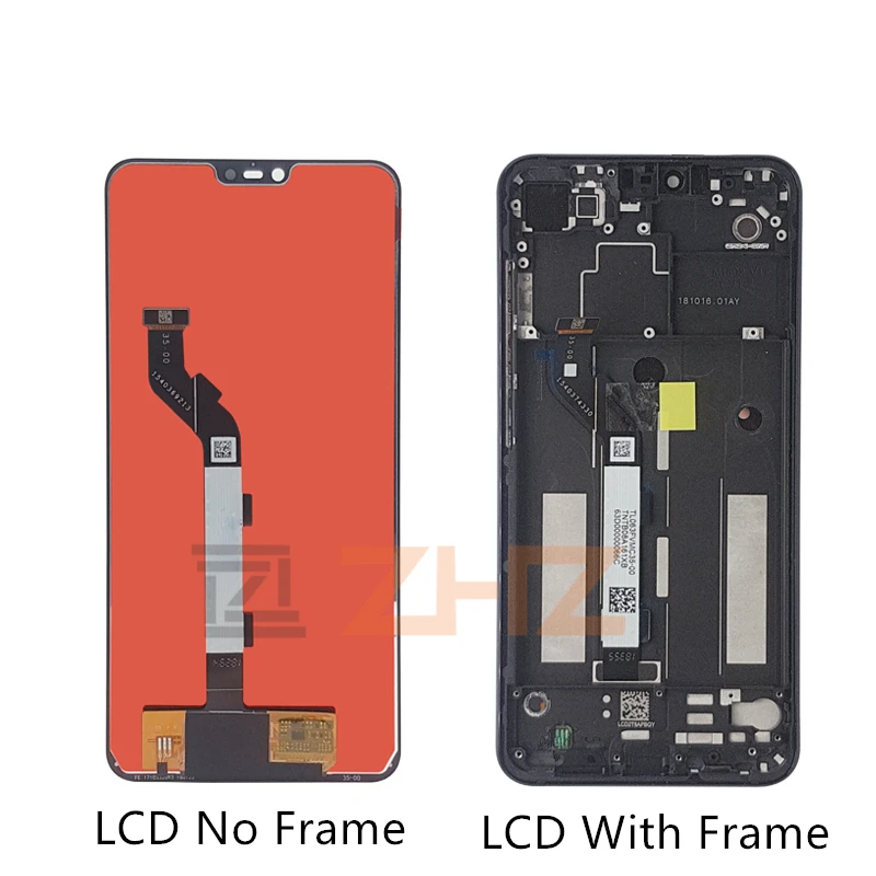 For Xiaomi Mi 8 Lite Lcd Display Touch Screen Digitizer Assembly With Frame For Mi 8 Lite Display Replacement Repair Parts