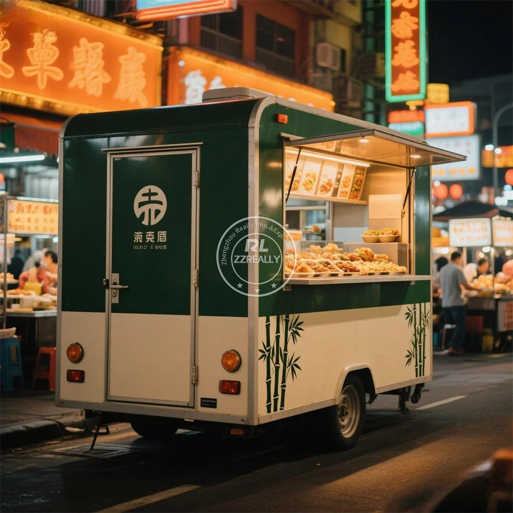 

Mobile Fully Equipped Pizza Truck Mobile Kitchen Street Ice Cream Cart Concession Food Trailer Customized Fast Food Truck