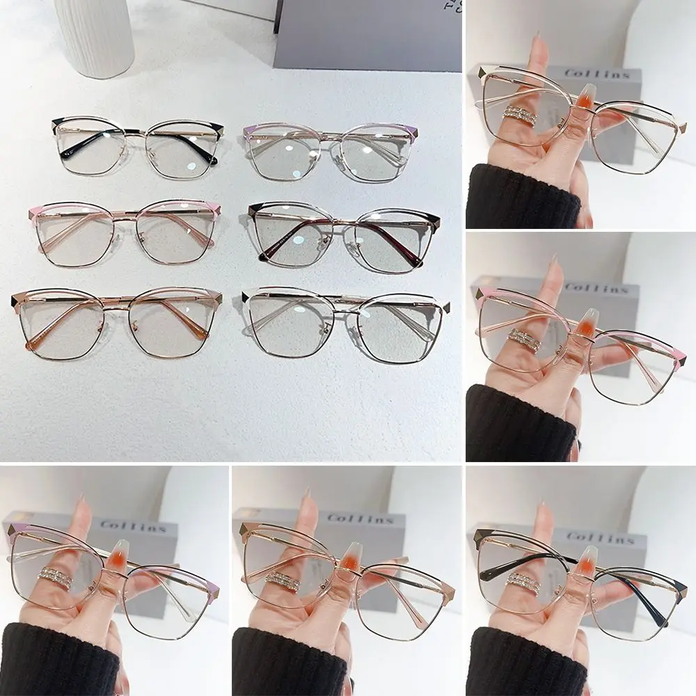 

Eye Protection Anti-Blue Light Glasses Blue Ray Blocking Metal Round Eyeglasses Ultralight Optical Spectacle Eyeglass Office