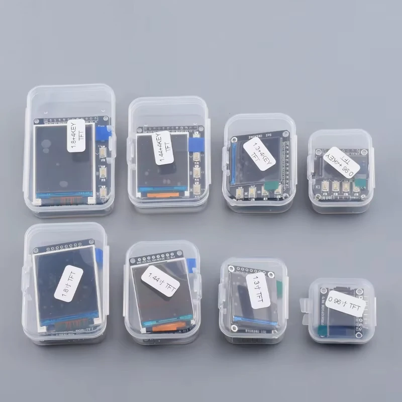 Layar TFT 0.96/1.3/1.44/1.8 Inci IPS 7P SPI HD Modul LCD Penuh Warna ST7735 / ST7789 Drive IC 80*160 240*240