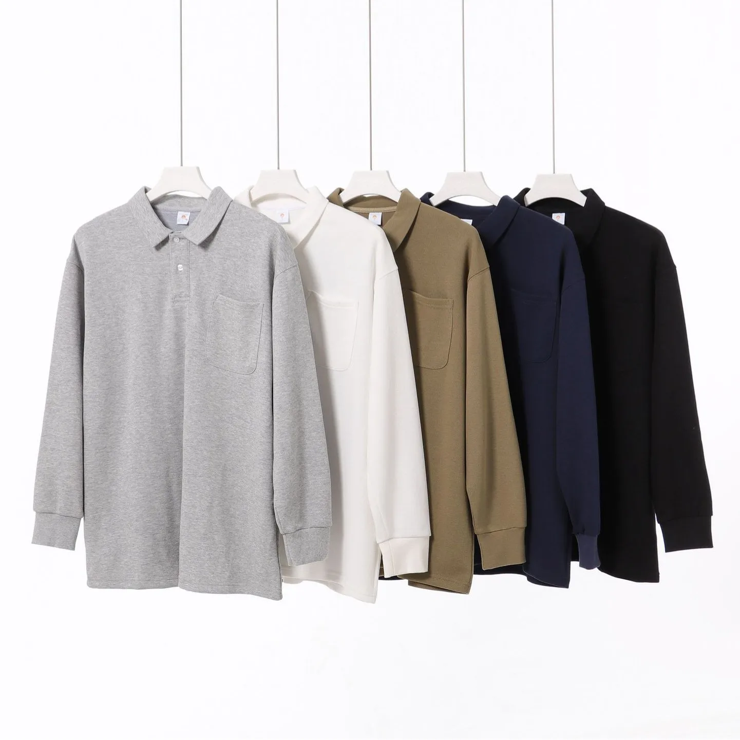 Tide Brand Men's Longsved Shirt Lapel Style 300g Hea Non-fading PU Leather Nine-point Sleeve Cleanfit Citywalk Suitable
