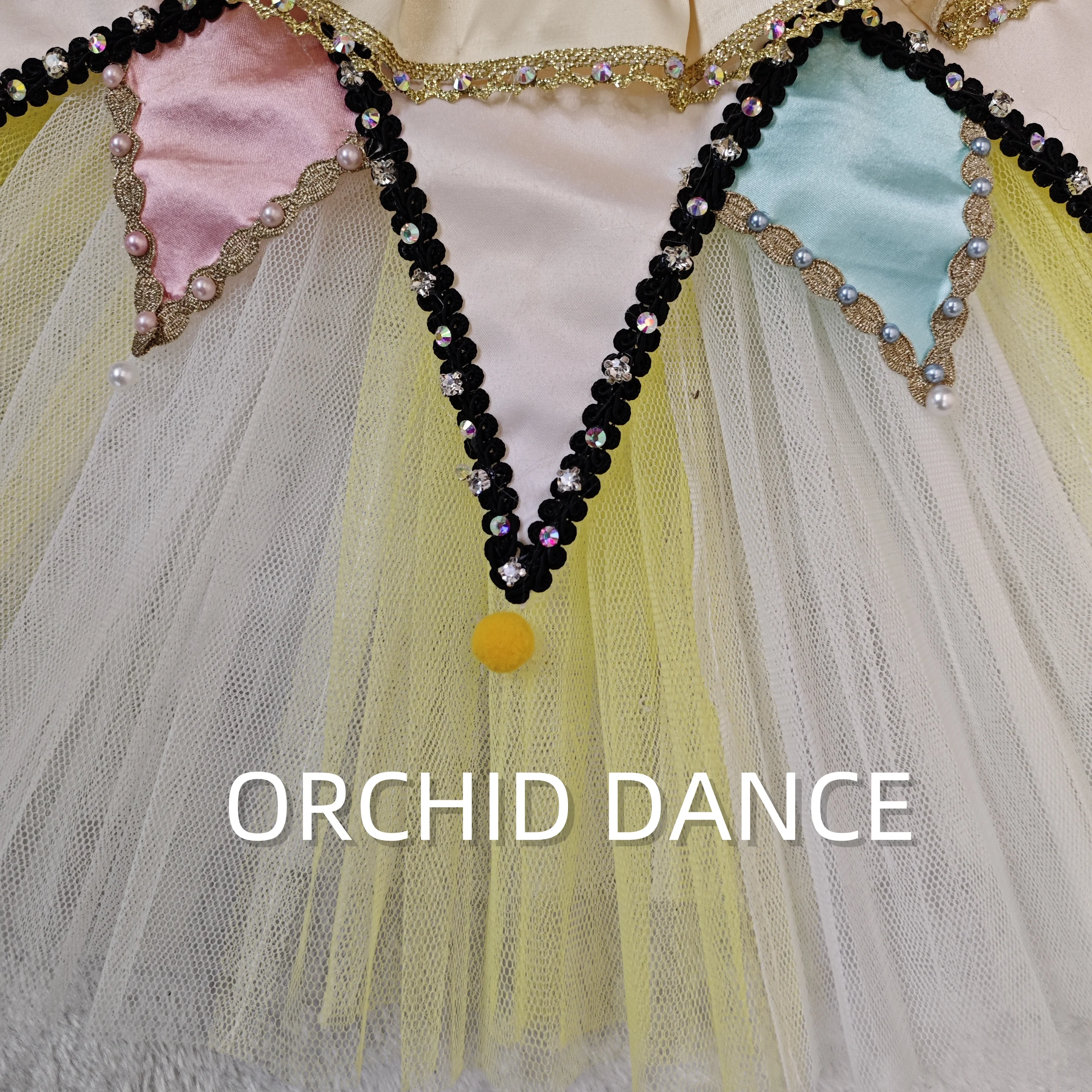 BT01597 vendita calda di alta qualità Design unico Bambini Ragazze Bambini Donne Abbigliamento da prestazione per adulti Costumi tutu di balletto giallo