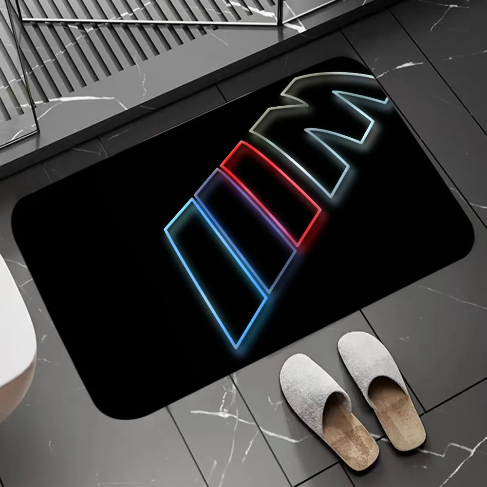 1PC B-bmw Car Floor Mat Door Mat For Bathroom Kitchen Long Corridor Carpet Non-Slip Living Room Rug Home Decor