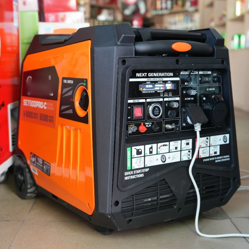

6KW Portable Gasoline 5KW 4KW Generator Inverter Silent Supper Quiet Inverter Gasoline Generator Home Use Camping