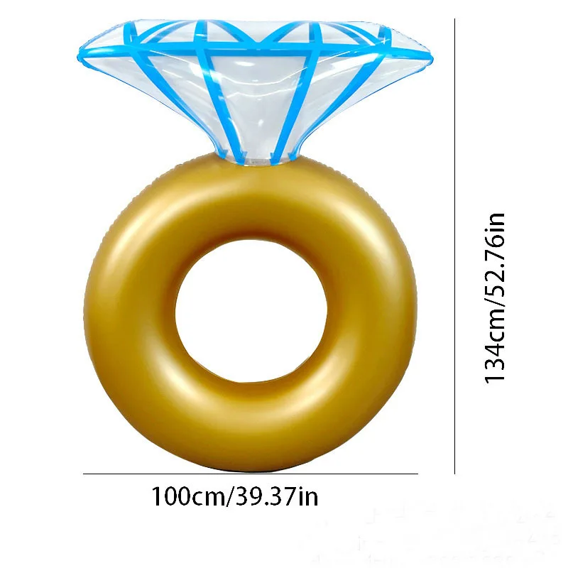Large Inflatable Diamond Ring Decoration Bride to Be Party Decor Props Wedding Bridal Shower Hens Bachelorette Party Supplies view 5