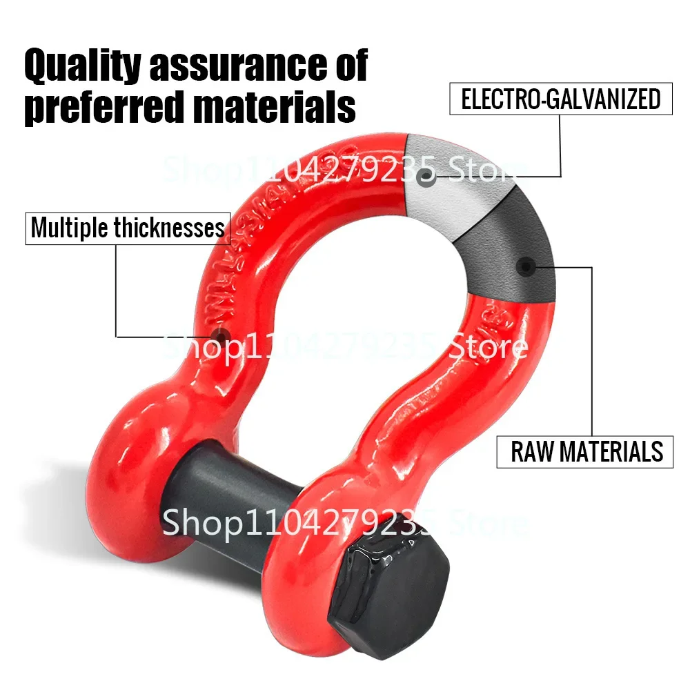 Cross-border explosive shackle auto parts D-type American  die forging G2130 bow type with nut  spot