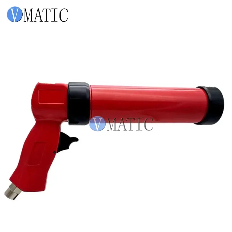 Free Shipping Pneumatic Caulking Glass Glue Caulking Gun 310ml/cc 1Pc + Plastic Cartridge 1Pc