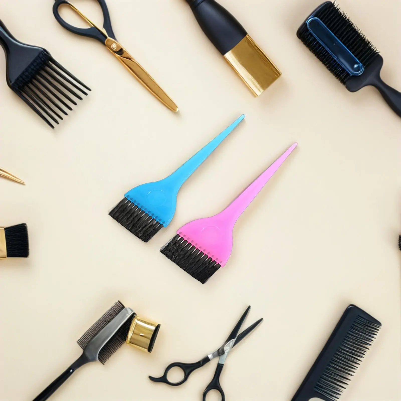 

Набор из 18 кистей и расчесок для окрашивания волос с эргономичными нескользящими ручками, профессиональные инструменты для нанесения краски для волос, для домашнего использования и салонов красоты