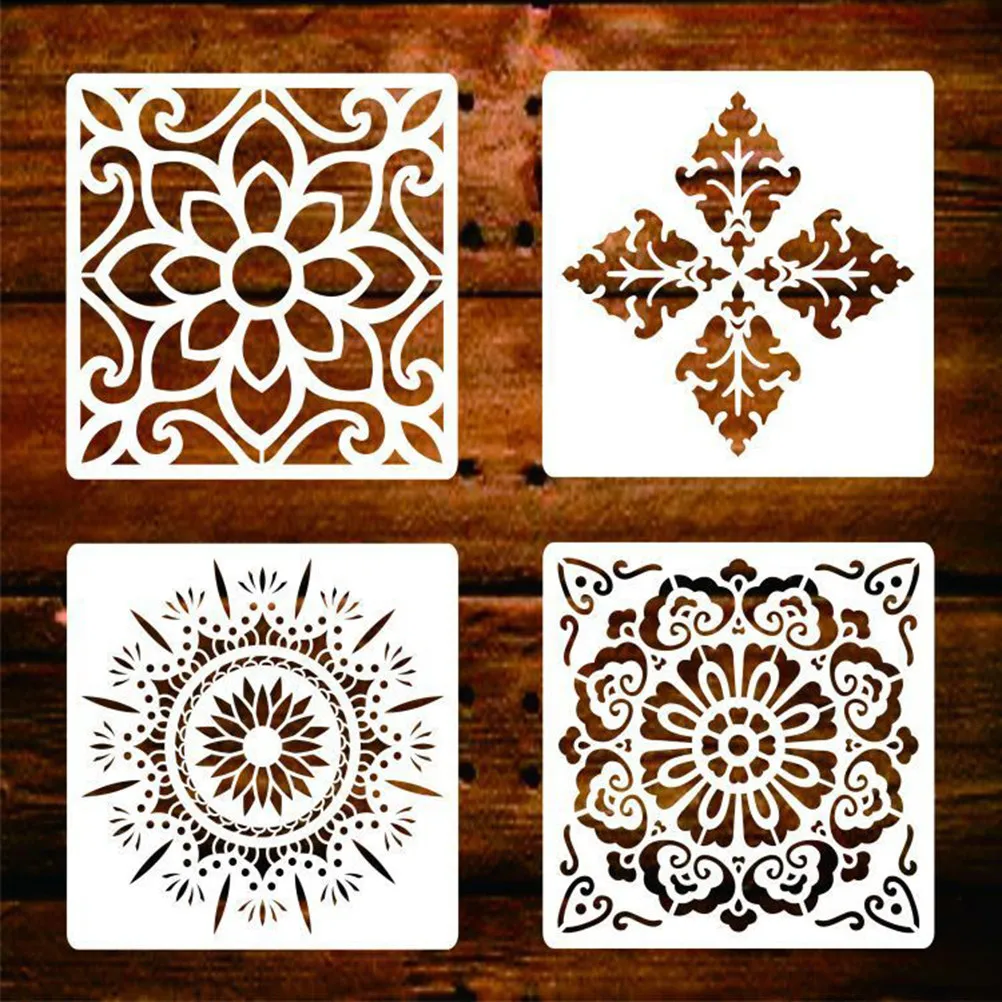 

2 set Mandala Drawing Templates Fashion Hollow Out Stencils For Diy Art Craft Painting Decorations Creative Design Tools