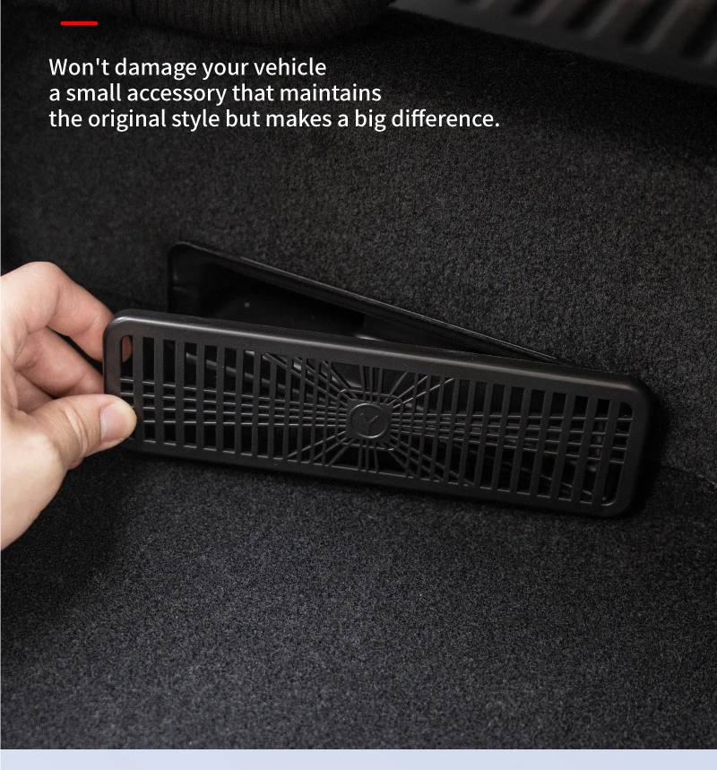 Car Under Seat Vent Cover Protector for Tesla Model YJuniper & YL 2025 2026, Rear Air Conditioner Outlet Grill Cover Accessories