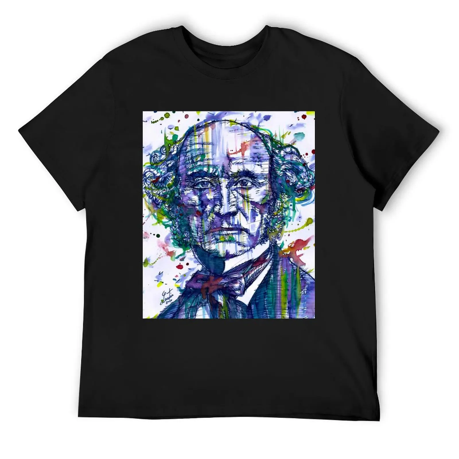 

JOHN STUART MILL watercolor and ink portrait T-Shirt