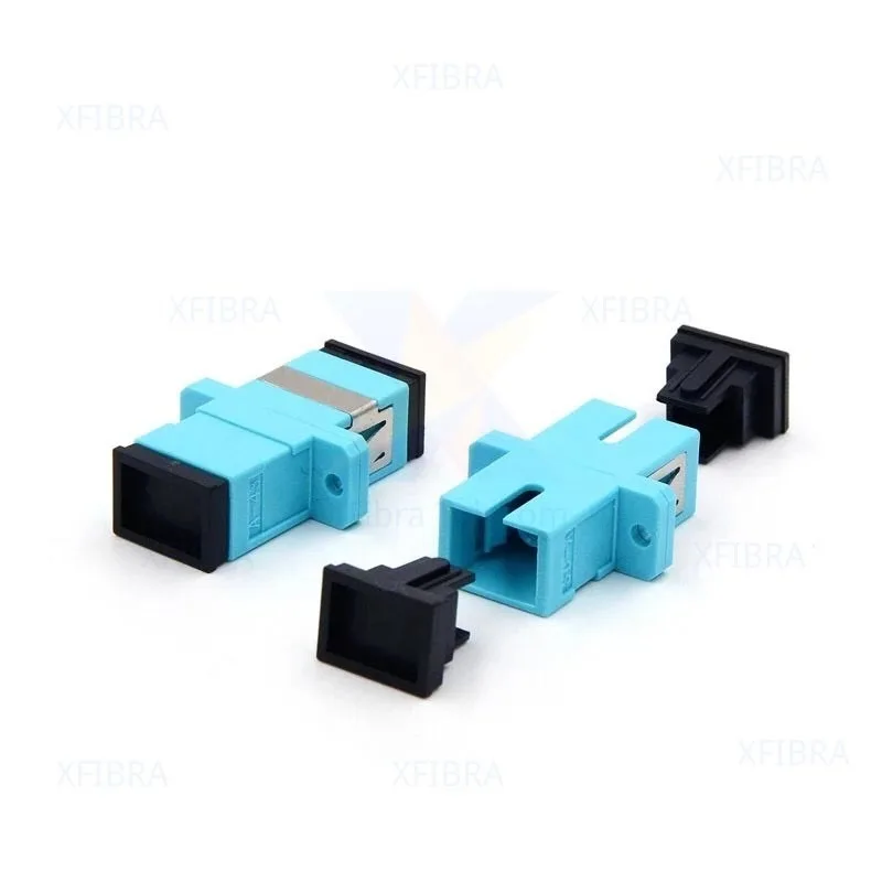 SC UPC Female Fiber Optic Adapter Coupler MM Multi Mode OM3 FTTH/FTTD Networking Flange Connector