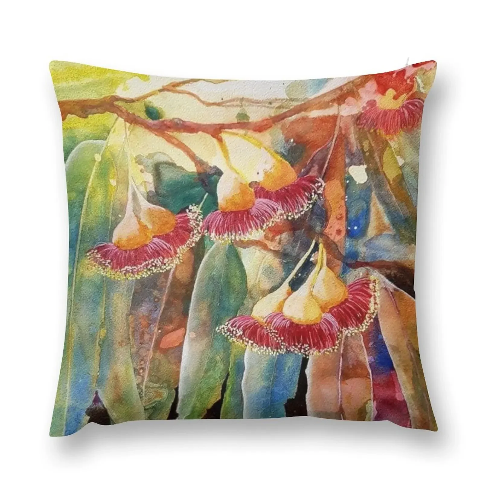 

Deep In The Red Gumblossom Tree Throw Pillow luxury home accessories ornamental pillows Throw Pillow Sofa Cushions Cover pillow