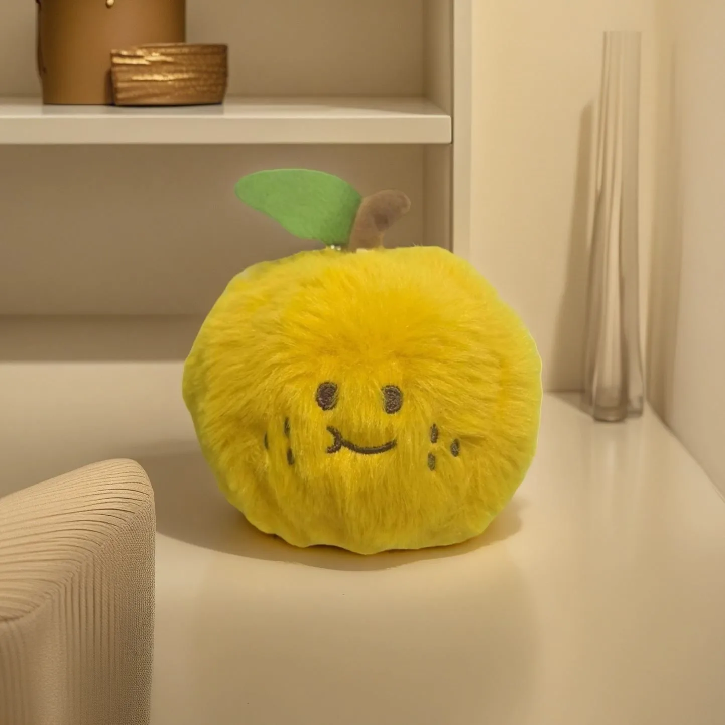Stress Relief Sugar Orange Peelable Plush Toy Keychain Simulation Single Unmarried Popular Doll Gift Fashionable Accessory